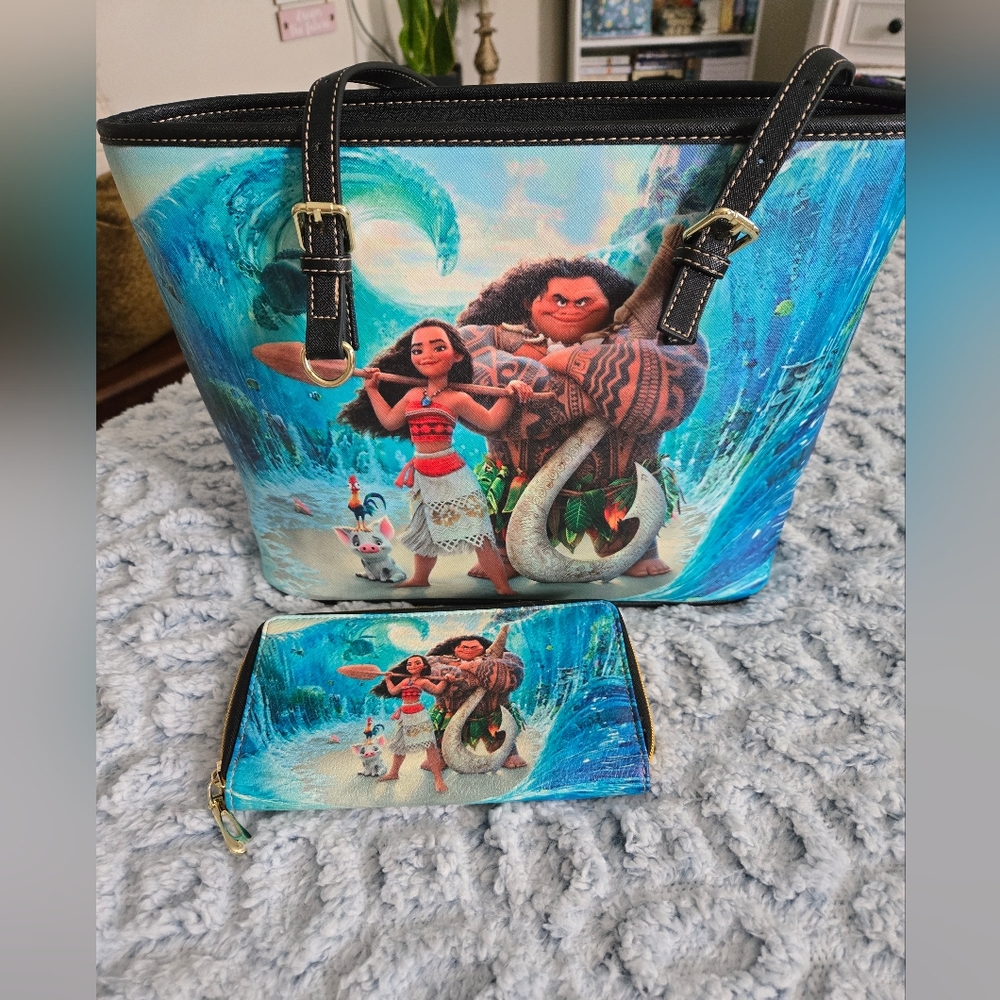 Disneys  Moana Shoulder Bag And Wallet